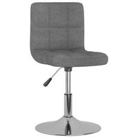 6 uds sillas de comedor  silla de mesa  silla de cocina giratorias tela gris claro