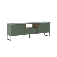 mueble tv verdenoce crudo 2 puertas 1 cajon 60x179x40