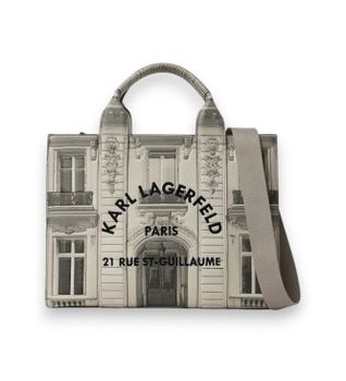 Karl Lagerfeld para mujer. B2W30283 Bolso tote Maison de Karl exclusivo beige (OSFA), Casual, Poliuretano