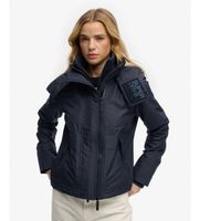 superdry para mujer w5012174a chaqueta cortavientos artico con capucha marino xs casual deportivo poliester