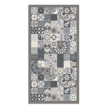 Panorama Alfombra Vinílica Hidráulica Color Gris 80x200 Cm