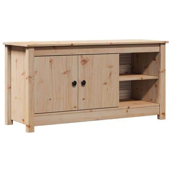 Mueble De Tv | Mueble De Salón | Gabinete De Tv De Madera Maciza De Pino 103x36,5x52 Cm