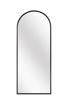 Espejo en arco en aluminio negro 100x40x5 cm