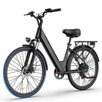 urlife e26 bicicleta electrica urbana de 26r bateria extraible negra