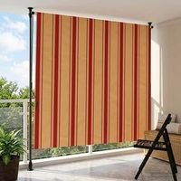 cortina enrollable - proteccion solar exterior - poliester - multicolor 150x270cm