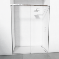 mampara de ducha frontal cromo 171-175 cm bellobath