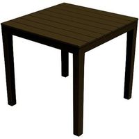 mesa de jardin bali resina cuadrada moka