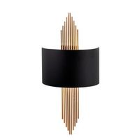 lampara de pared 617-a cobre negro metal 75x10x22 cm