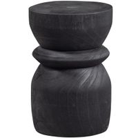 taburete de madera o28cm - negro