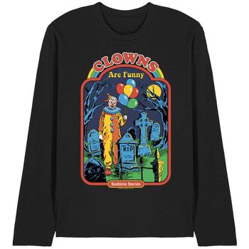 Steven Rhodes Camiseta manga larga Clowns Are Funny para mujer