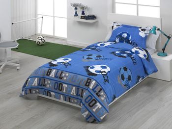 Funda nórdica infantil fútbol quick + cojín