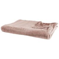 manta de tejido de poliester rosa 200 x 220 cm mullido suave sala de estar moderna chaab