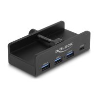 hub delock 4 puertos usb 5000 mbits modelo 64284 aluminio y led