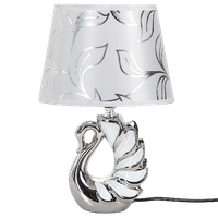 aigostar lampara de mesa de ceramica vintage lampara de mesita de noche con pantalla de tela casquillo e14 max40w luz de noche lampara de sobremesa para dormitorio salon sin bombilla -h310mm