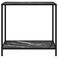 mesa de consola  mesa de entrada  mesa auxiliar negro vidrio templado 80x35x75 cm