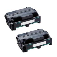 compatible twin pack ricoh 407013 black toner cartridges 2 pack