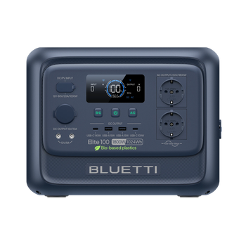 BLUETTI Elite 100 V2 Bio-based Iscc Plus Estación Portátil 1024wh Lifepo4, 2 Tomas Ca 1800W (3600W Pico), Camping y Viaje