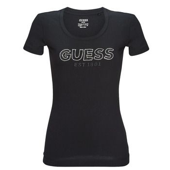 Guess Camiseta SS RN MESH LOGO TEE para mujer