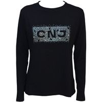 cafe noir camiseta manga larga jt0133 para mujer