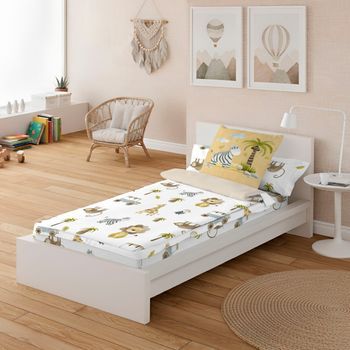 Saco Nórdico Infantil Sin Relleno 100% Algodón Cama 90 Cool Kids Serengeti