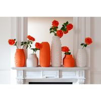 jarron de ceramica naranja 22 x 22 x 335 cm