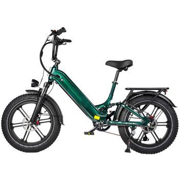 Bicicleta Eléctrica Maxtron Camel Fat Tire De 20 Pulgadas, Batería De 48 V Y 18 Ah, Verde