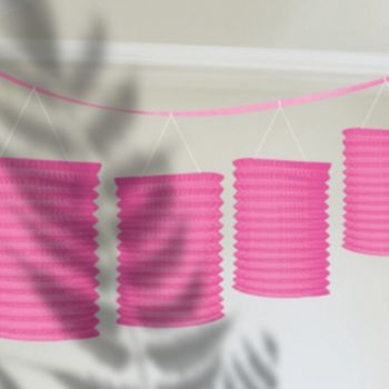 Pink Paper Lantern Garland