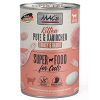 macs cat 24 x 400 g - pack ahorro - kitten pavo y conejo