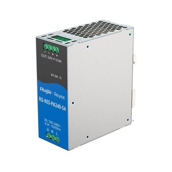 Estación de energía Ruijie RG-NIS-PA240-54 240W 2 salidas DC 54V Montaje DIN Compacta