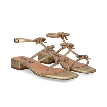 Bibi Lou Sandalias Con Tacón Mujer - Dorado Talla 37