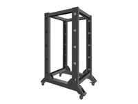 rack independiente lanberg or01-6822-b 22u 600kg 19 acero negro autoinstalable