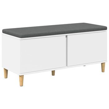 Banco De Entrada 100 X 38 X 46 Cm Madera Ingenierizada Y Tela Vidaxl
