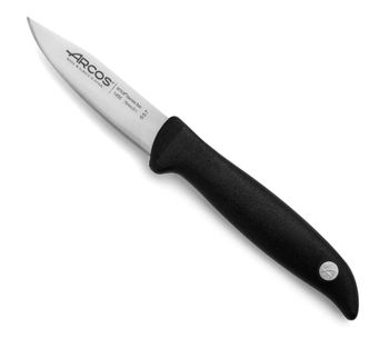 Cuchillo mondador de 75 mm mango negro
