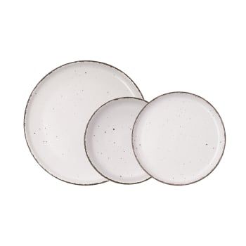 Vajilla de Cerámica de 12 pzas QUID - Crema