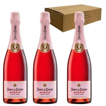 Juvé & Camps Brut Rosé Vino Espumoso 75 Cl 12 % Pack 3 Botellas
