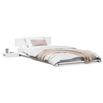 Estructura De Cama Blanco 90 X 190 Cm Madera Vidaxl