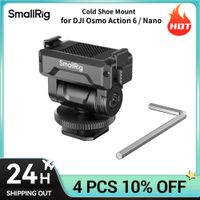 soporte de zapata fria de liberacion rapida smallrig para dji osmo action 6nano con orificio roscado de 14-20 soporta 160    inclinacion