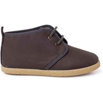 Pisamonas Botines Botita Cuero Vegano Cordones para niño