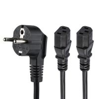 startech cable de alimentacion schuko cee7 a 2xc13 2m