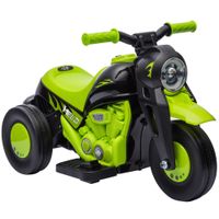 aiyaplay moto electrica para ninos de 2 anos con funcion de soplar burbujas faros musica velocidad 3 kmh carga 30 kg verde