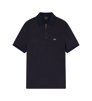 A|X Armani Exchange para hombre. XM002372AF21936UB101 Polo Deep marino (XL), Casual, Viscosa, Manga corta