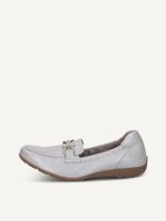 caprice slipper white made of leather size 40