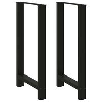 patas para mesa de bar negras 2 unidades 60 x 100-101 cm acero vidaxl