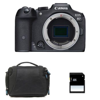 Cámara Mirrorless Canon EOS R7 Cuerpo 32.5MP APS-C 4K 60p WiFi Bluetooth