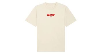 Camiseta oversize unisex cois   el ciclismo no es un juego   beige