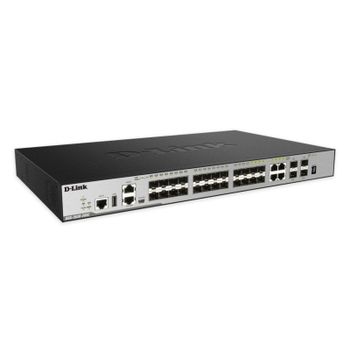 Switch D-Link DGS-3630-28SC 24 SFP 4 SFP+ L3 Gestionado Apilable Rack 1U