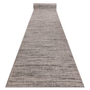 Alfombra De Pasillo Sisal Sion 5302 Mezcla Tejido Plano Negro 80 Cm 80x630 Cm