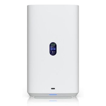 NAS de escritorio Ubiquiti 4 bahías ARM Cortex-A57 4GB USB-C 2.5GbE blanco