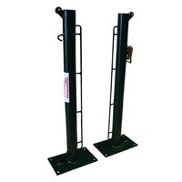 juego postes de tenis fijos o 80 mm con base para atornillar