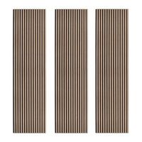 paneles acusticos de pared x3 - nogal claro  - 240x 60cm